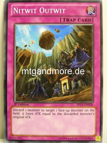 1x nitwit outwit - yu-gi-oh,